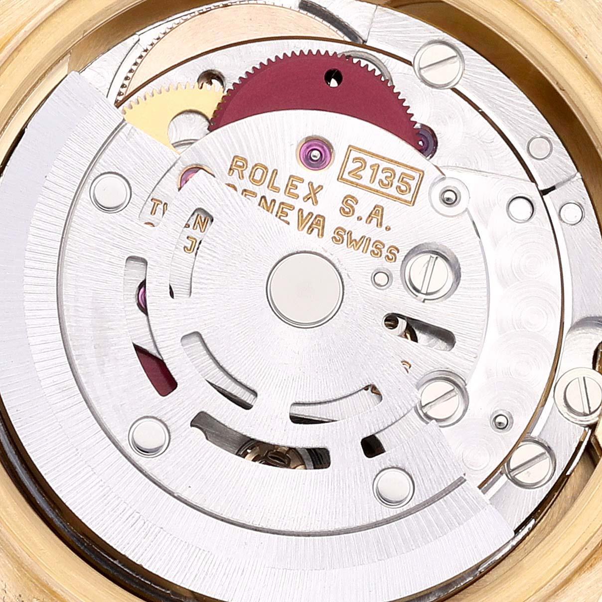 Rolex President Oro Amarillo Esfera Champán Reloj Señora 69178 Caja Papeles 2