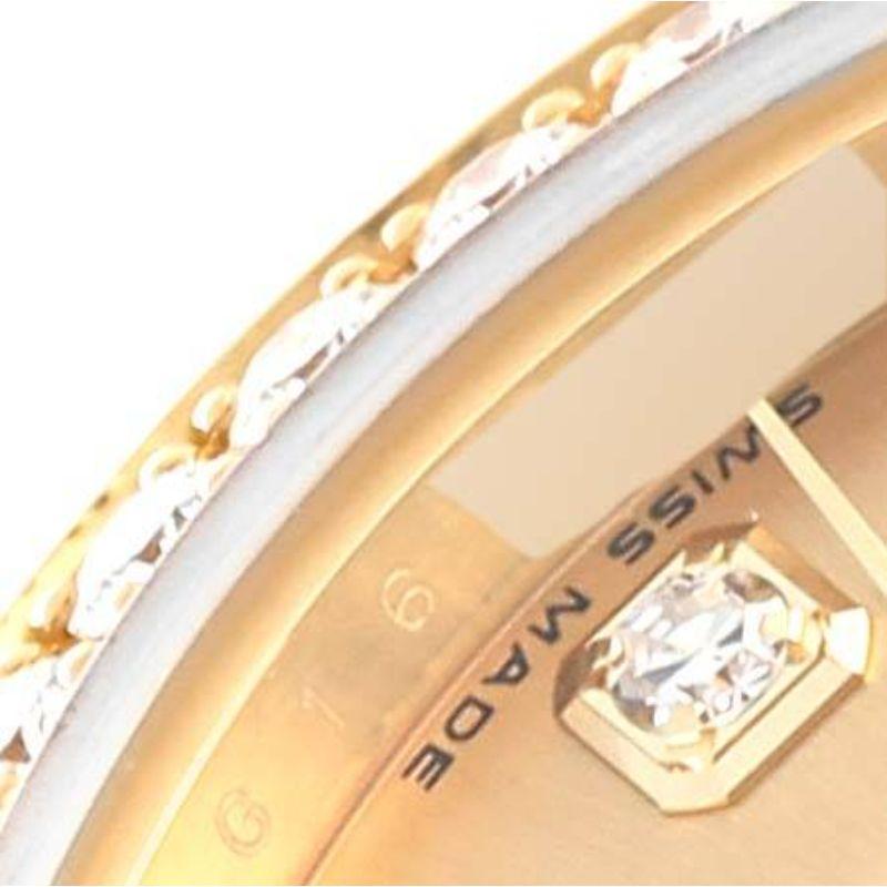 Rolex President Yellow Gold Diamond Dial Bezel Ladies Watch 179138 In Excellent Condition In Atlanta, GA