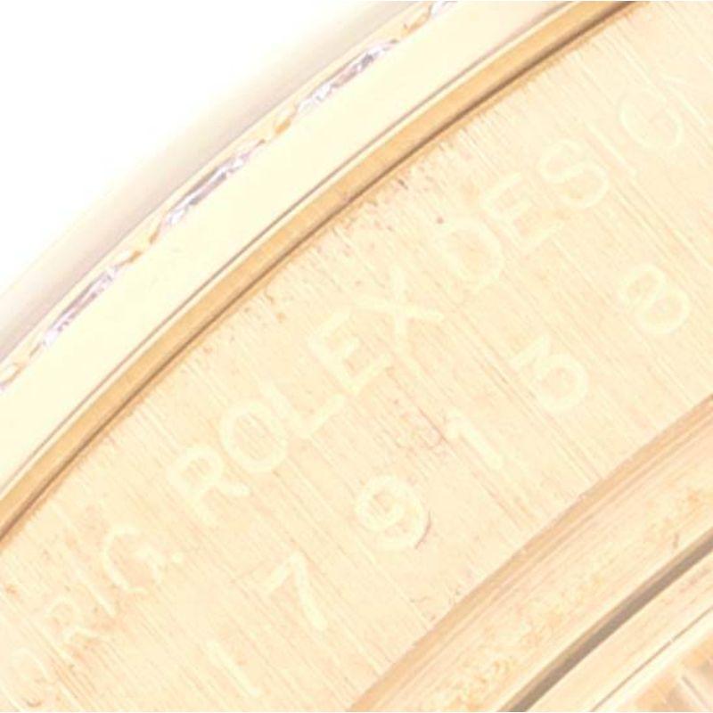 Women's Rolex President Yellow Gold Diamond Dial Bezel Ladies Watch 179138