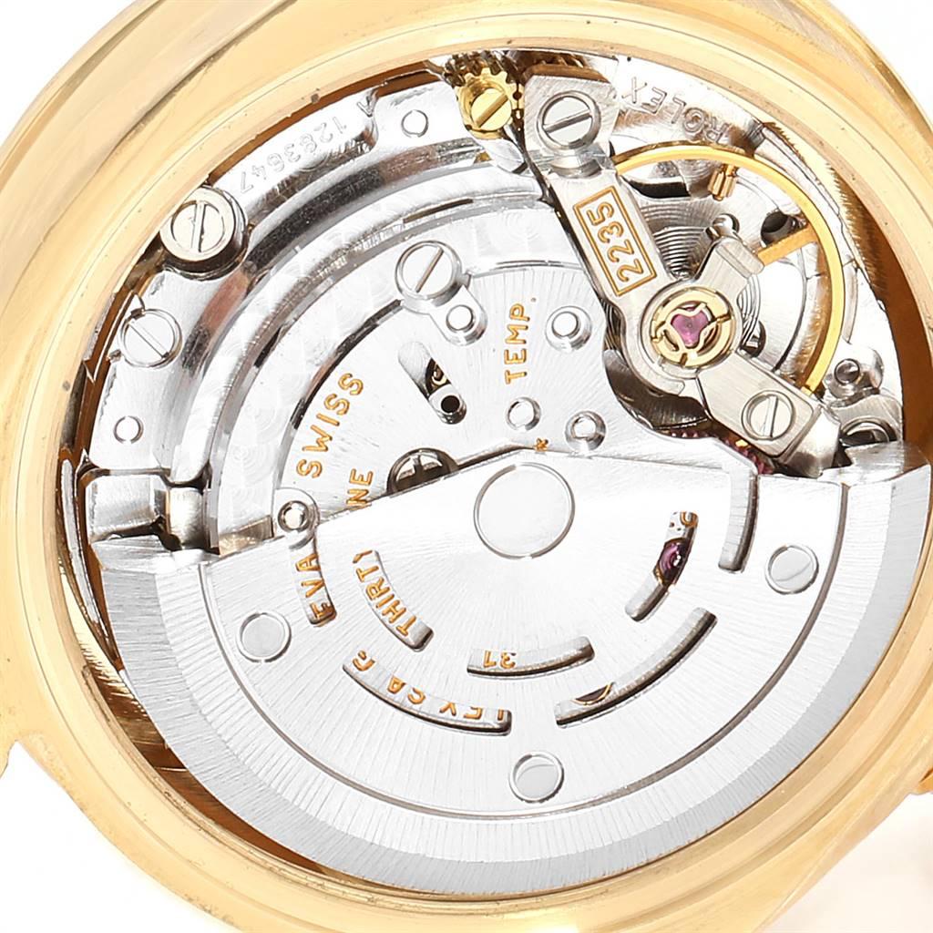 Rolex President Yellow Gold Diamond Dial Bezel Lugs Ladies Watch 179158 1