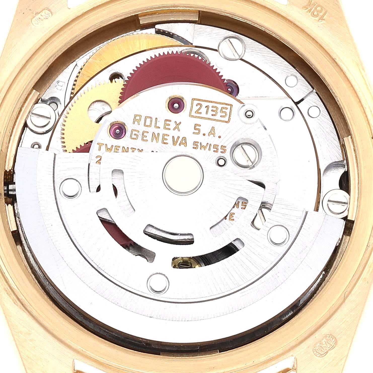 Rolex President Yellow Gold Diamond Dial Ladies Watch 69178 3
