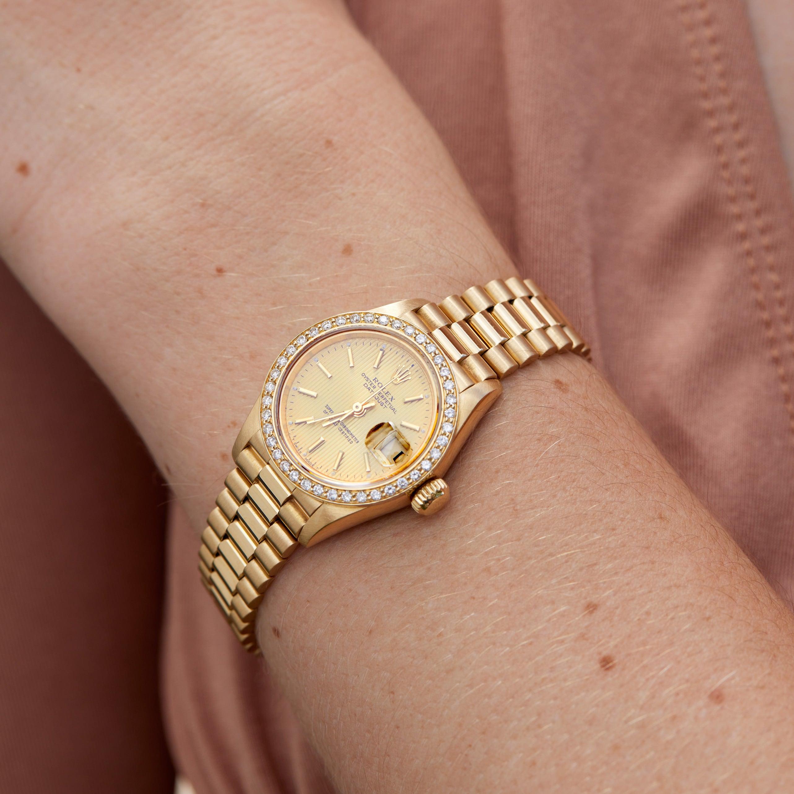 gold rolex for woman