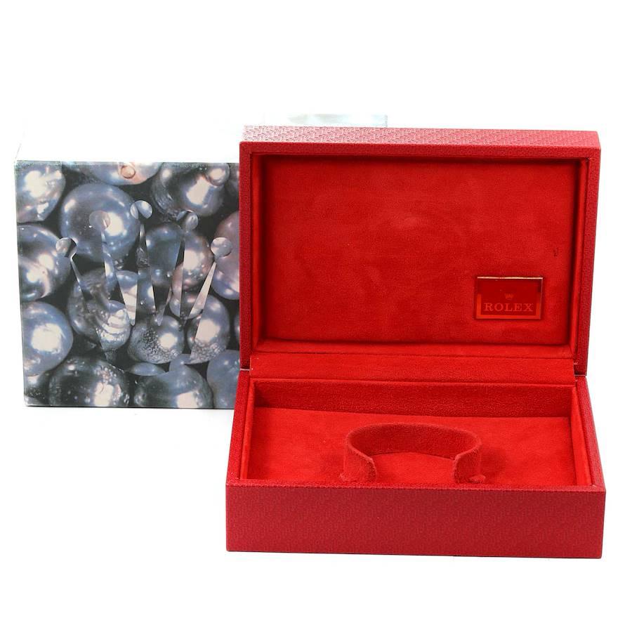 Rolex President Gelbgold MOP Zifferblatt Diamant-Rubin-Damenuhr 69068 im Angebot 8