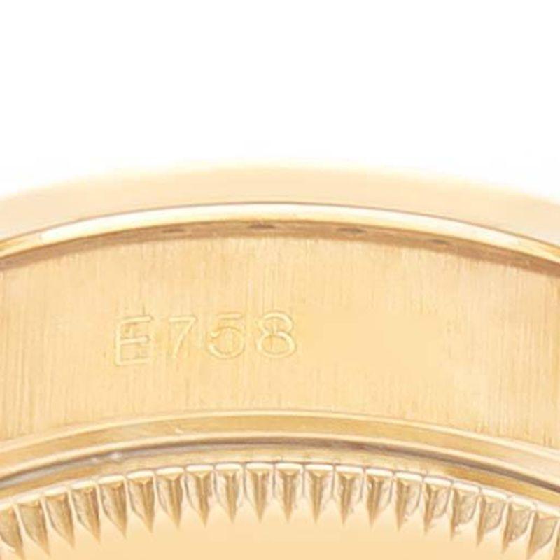 Rolex President Gelbgold Myriad Diamond Damenuhr 69158 im Angebot 4