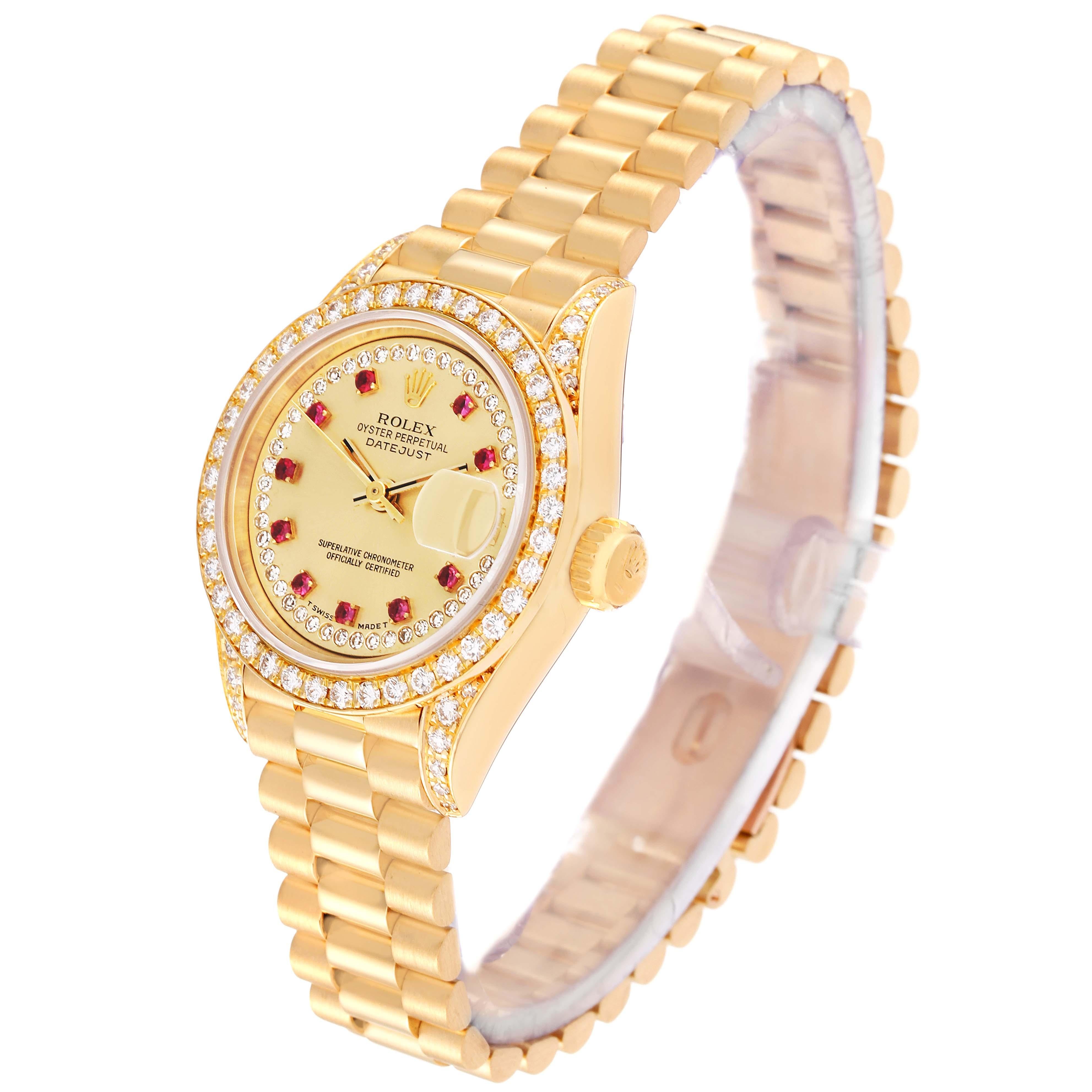 rolex presidential ruby dial