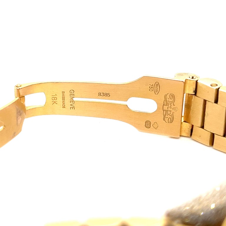 Rolex Montre Presidential Day Date MOP avec lunette et bracelet en or 18  carats et diamants En vente sur 1stDibs