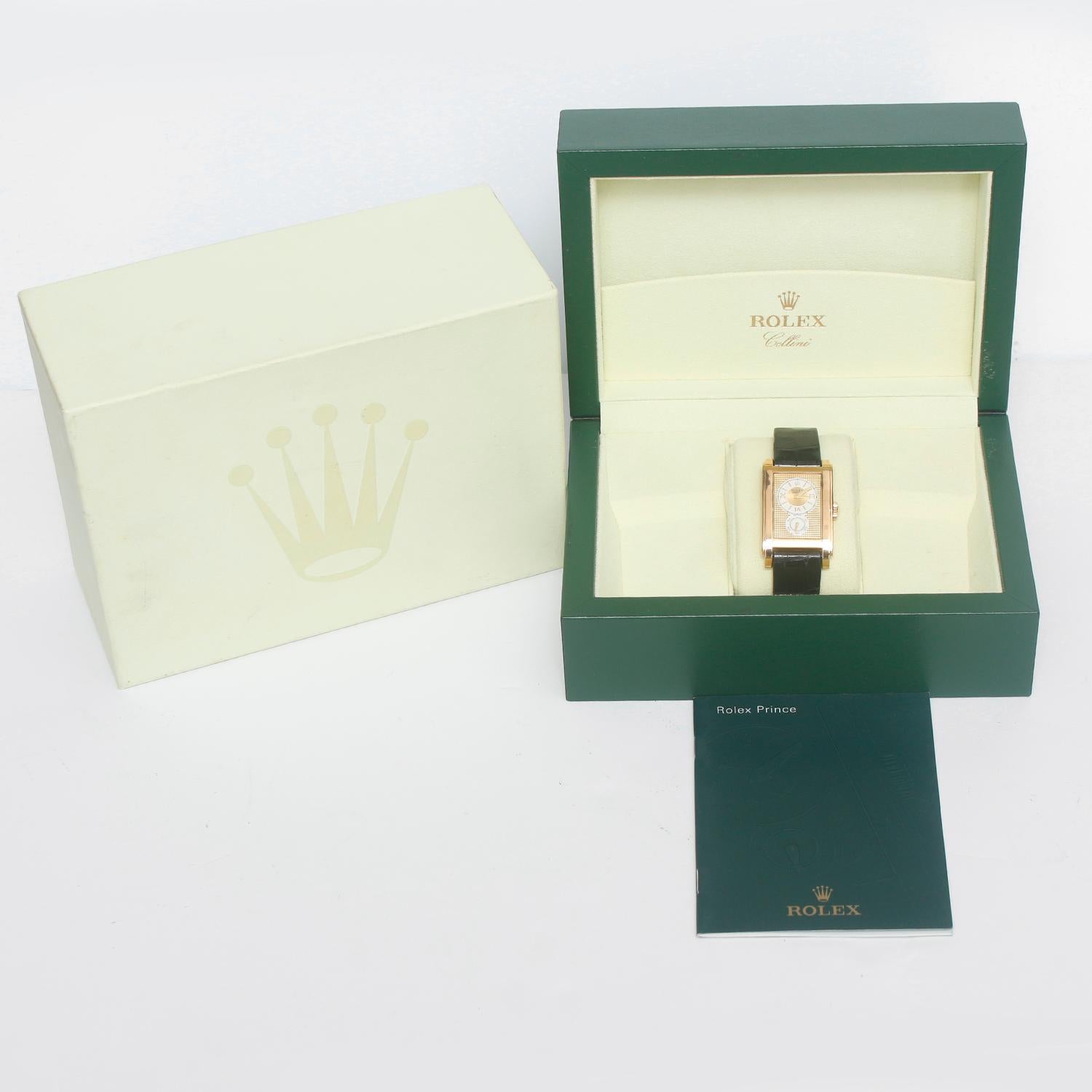 Rolex Prince Cellini Men's 18 Karat Yellow Gold Watch 5440/8 1