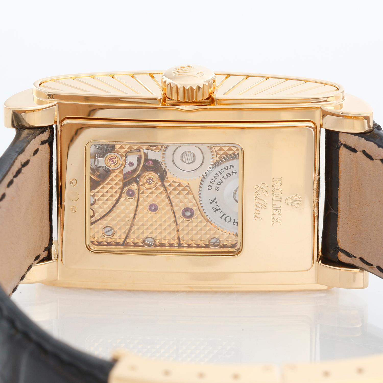 Rolex Prince Cellini Men's 18k Yellow Gold Watch 5440/8 2
