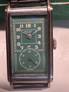 ROLEX prince circa 1935 in stainless steel and pink gold, manual-winding, curved