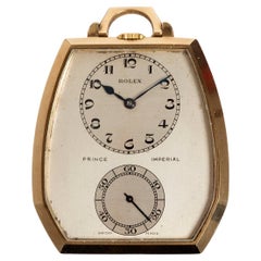 Rolex Prince Imperial 1645 Pocket Watch, Art Deco Style, Circa 1954