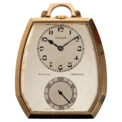 Retro Rolex Prince Imperial 1645 Pocket Watch, Art Deco Style, Circa 1954