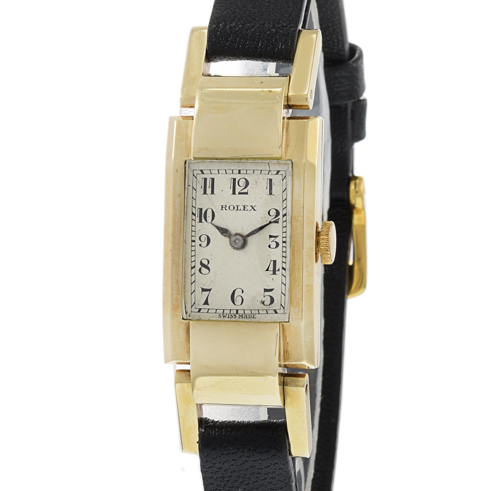 Rolex „Princess“ Uhr 9K Gelbgold Handaufzug 1926 Herstellung im Zustand „Hervorragend“ in New York, NY