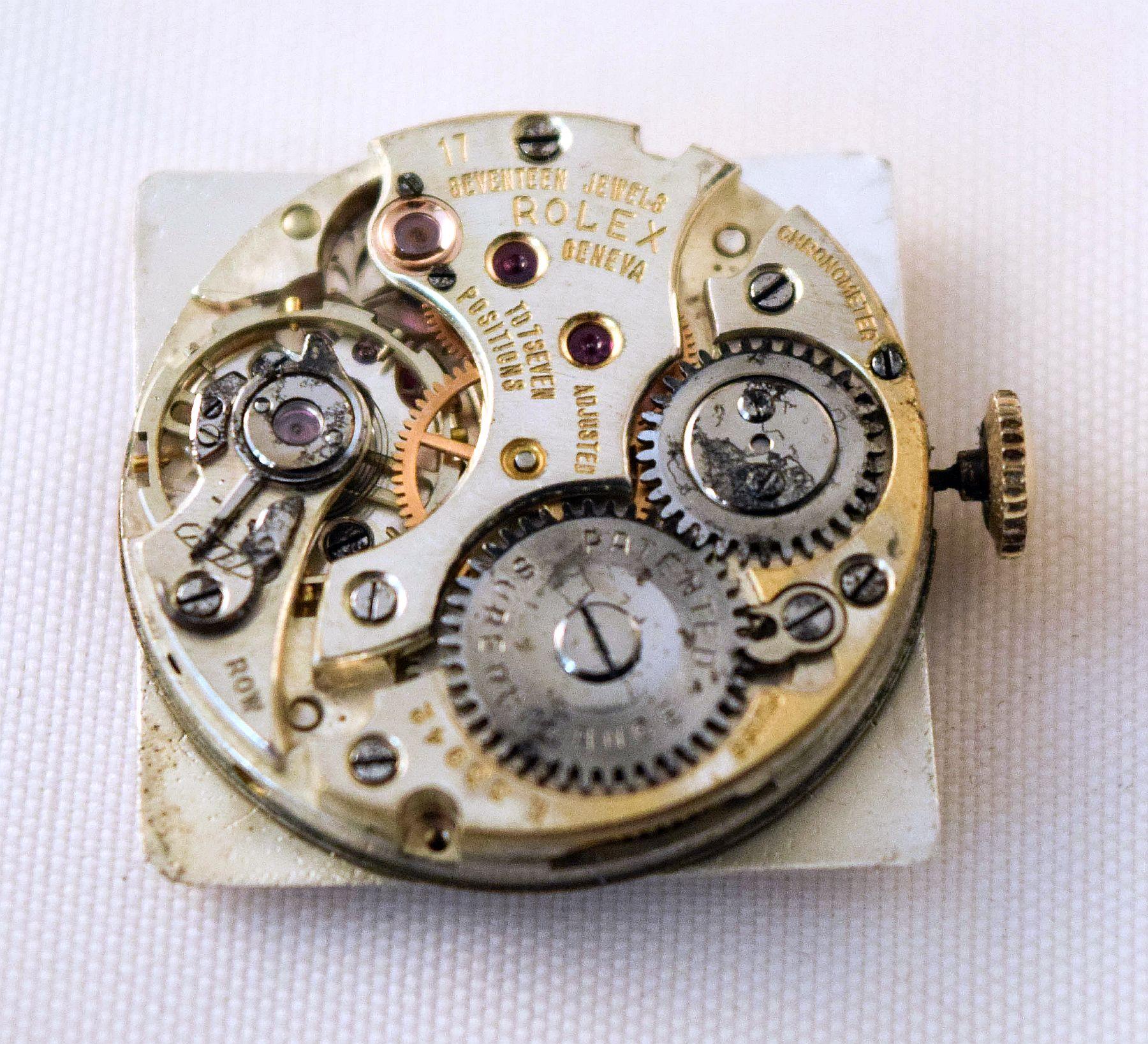 Rolex  rara y atractiva caja de oro macizo con inusuales asas en venta 11