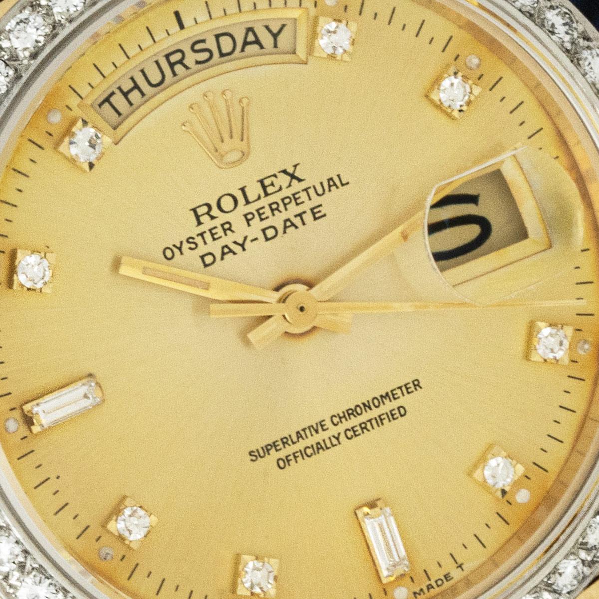 Rolex, rare, Octopus Day-Date, serti de diamants 18048 Excellent état - En vente à London, GB