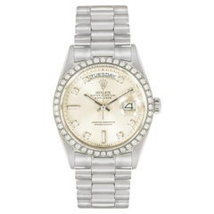 Rolex Rare Day-Date Platinum Diamond Set 18046