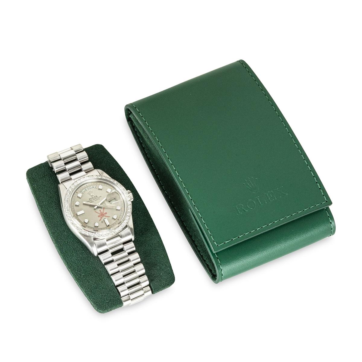 Rolex Rare Day-Date Platinum Omani Khanjar Dial 1804 For Sale 4