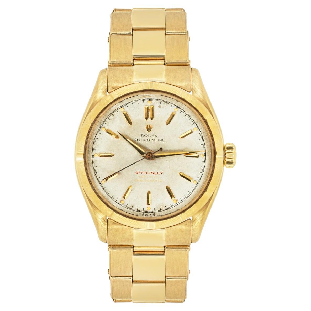 Rolex Rare Oyster Perpetual Yellow Gold 6285