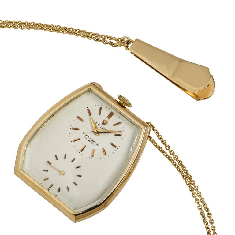 Rolex Raro Orologio da tasca Prince in oro giallo 8753 C1920 in