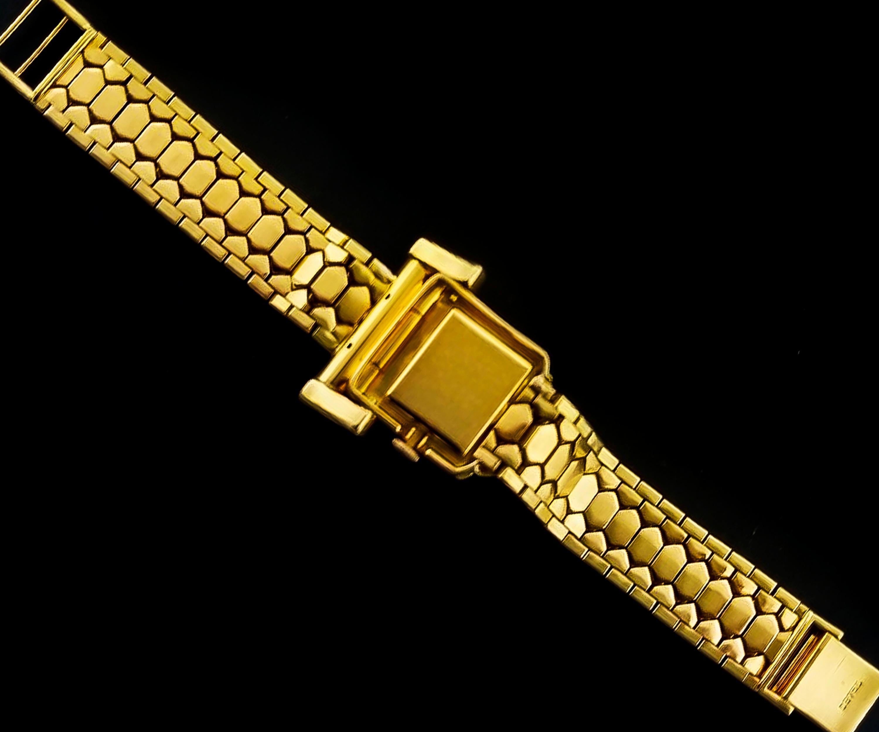 Rolex Rare Retro 1950s Vintage Ruby Diamond Bracelet Wristwatch For Sale 4