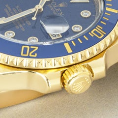 Rolex Rare Submariner Date Diamond Dial 116618LB