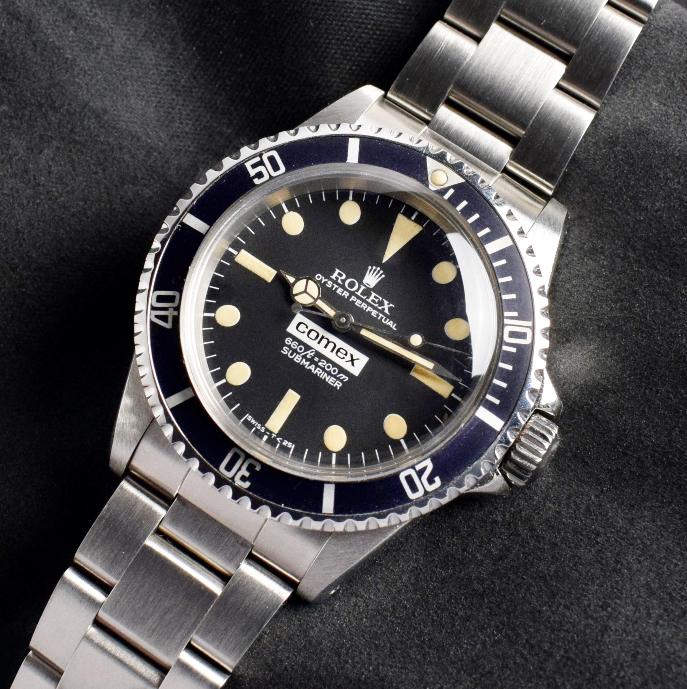 Brand: Vintage Rolex
Model: 5514
Year: 1977
Serial number: 52xxxxx
Reference: OT1427

COMEX was the first experimental diving and engineering organization in the commercial market from 60’s to 80’s leading the world in off-shore operations. Rolex