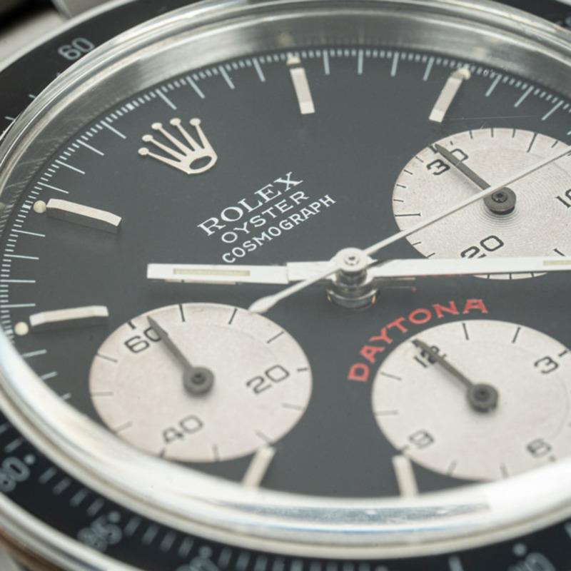 Rolex Seltenes Vintage Daytona Großes rotes Zifferblatt 6263 4