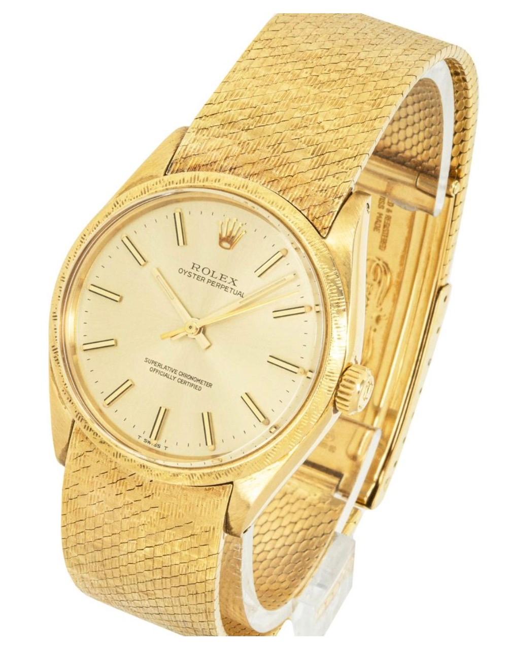 rolex oyster perpetual gold price