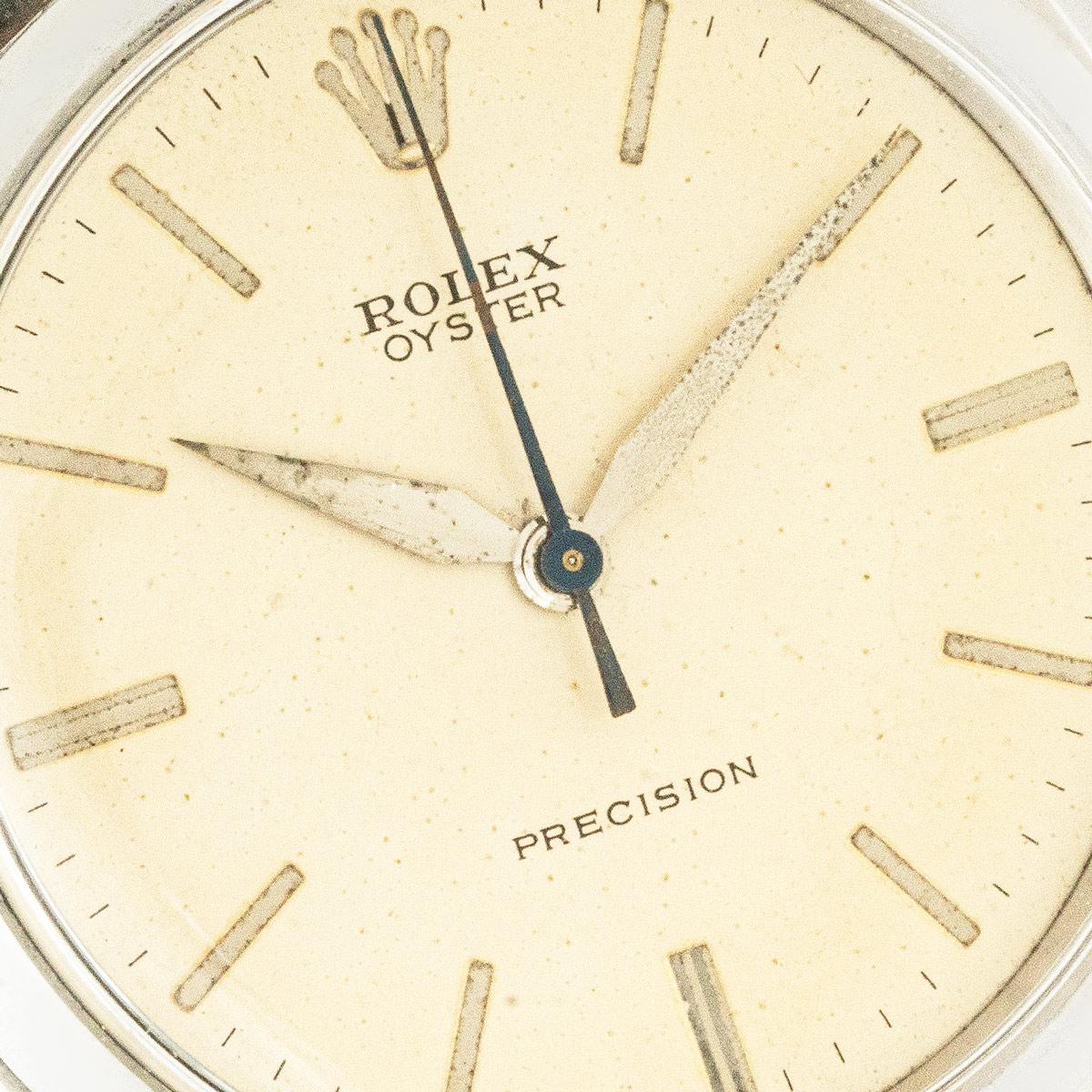 Rolex Raro Vintage Oyster Antichoque 50 Metros Esfera 6484 en Bueno estado para la venta en Mayfair, London, London