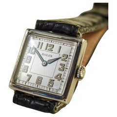 Rolex Rare Vintage square silver watch with very attractive dial