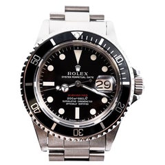 Rolex Red Submariner 1680 Mark III Black Face, 1972