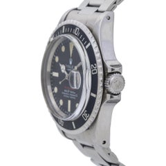 Rolex Red Submariner 1680 Mark IV Vintage Black Dial Men's Watch, 1968