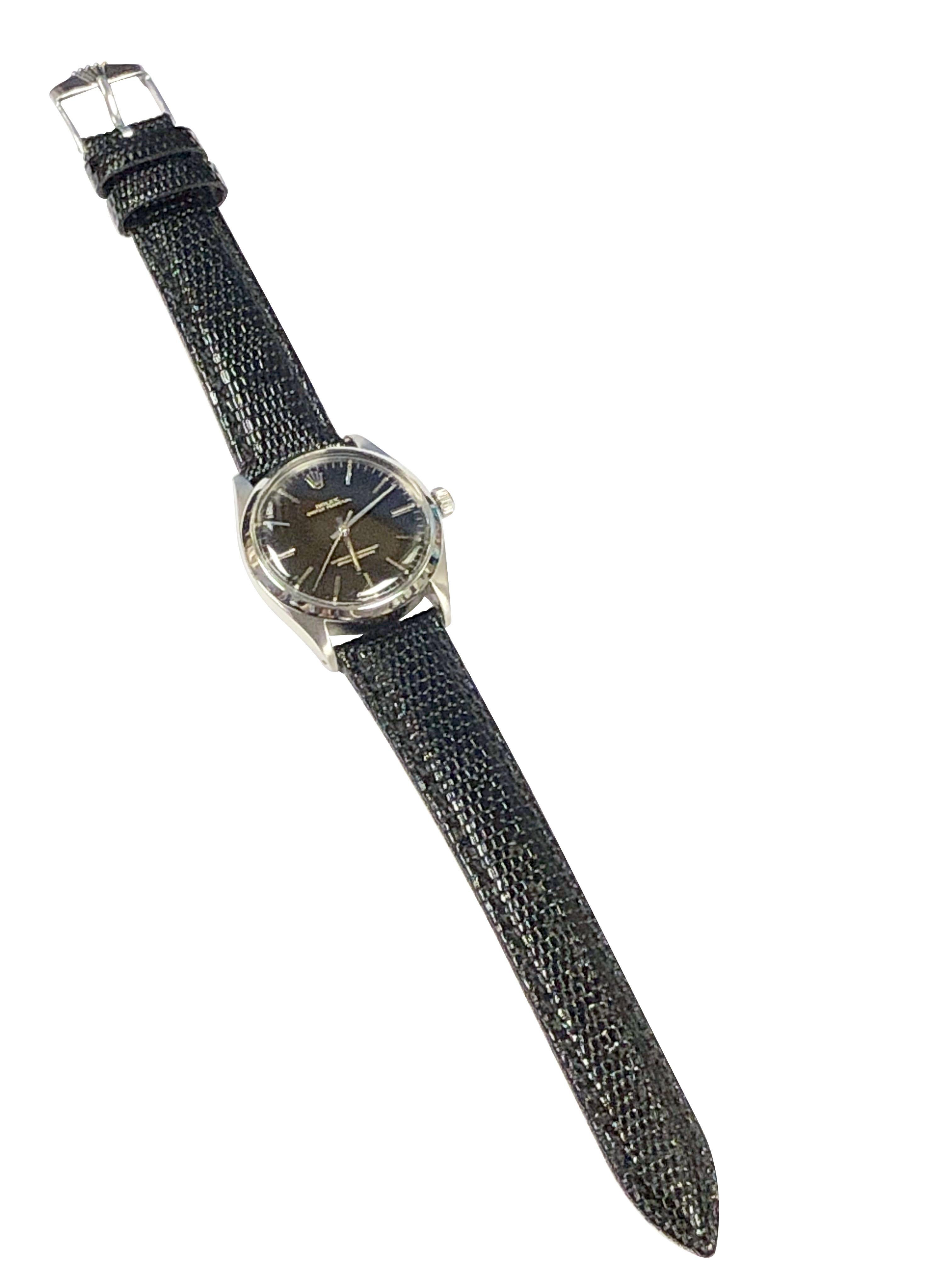 Rolex Ref 1002 1950s Steel Self Winding Wrist Watch 2