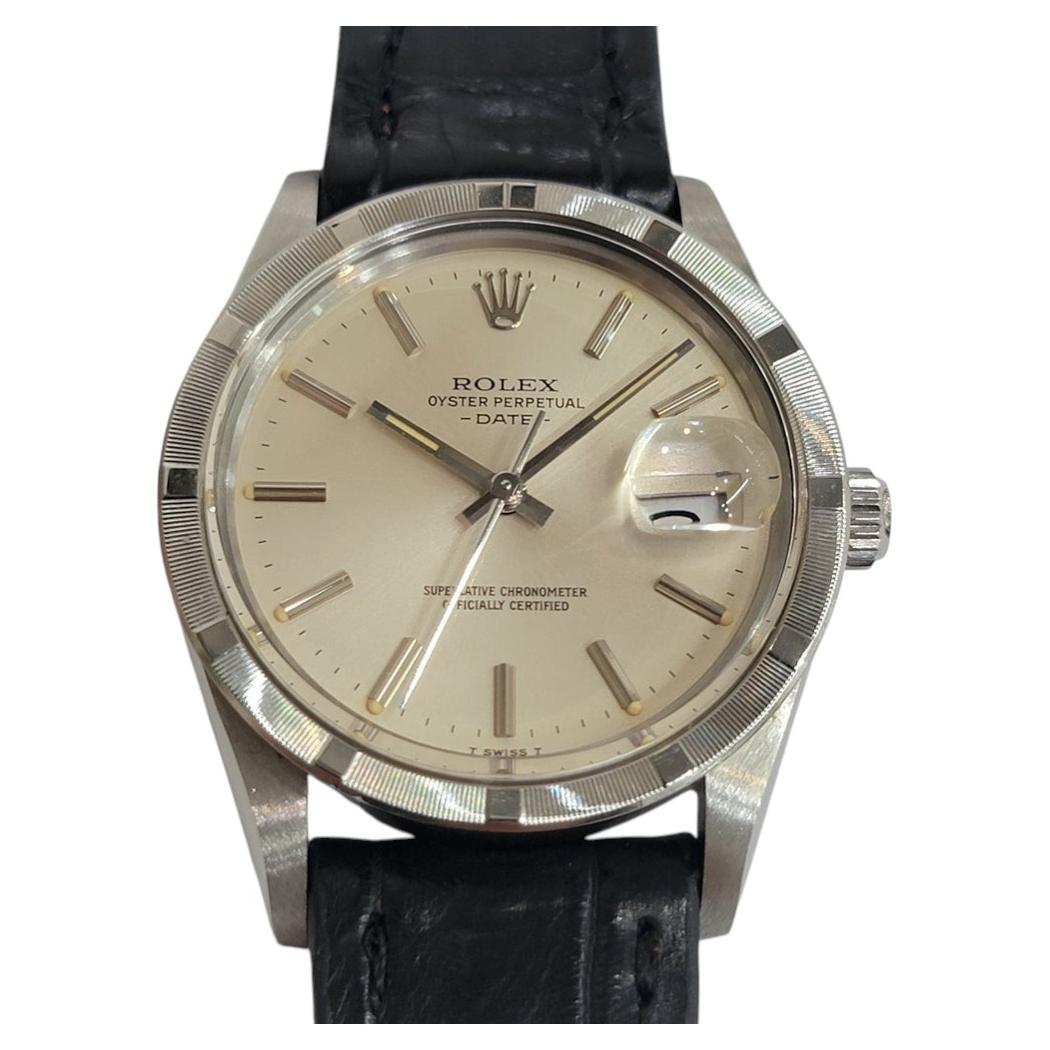 Rolex Ref 1510 Oyster Perpetual Date Mens 35mm 1980s Vintage Automatic RA753C