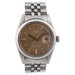 Vintage Rolex Ref. 1601 Datejust Steel and White Gold Wristwatch