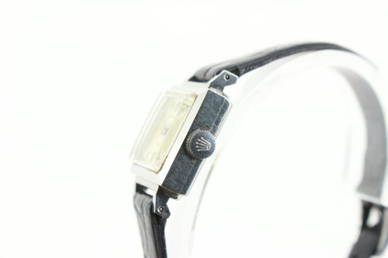 Rolex Ref 3408 18mm Square Watch 84ro711s For Sale at  display picture 1