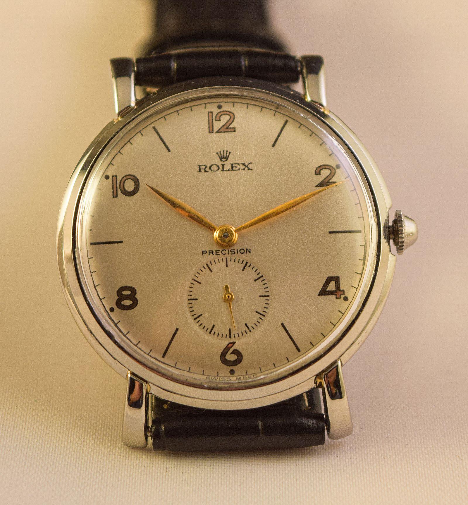 Rolex Ref 4224 Very rare steel cased oversize-Jumbo-Rolex watch rare lugs 7
