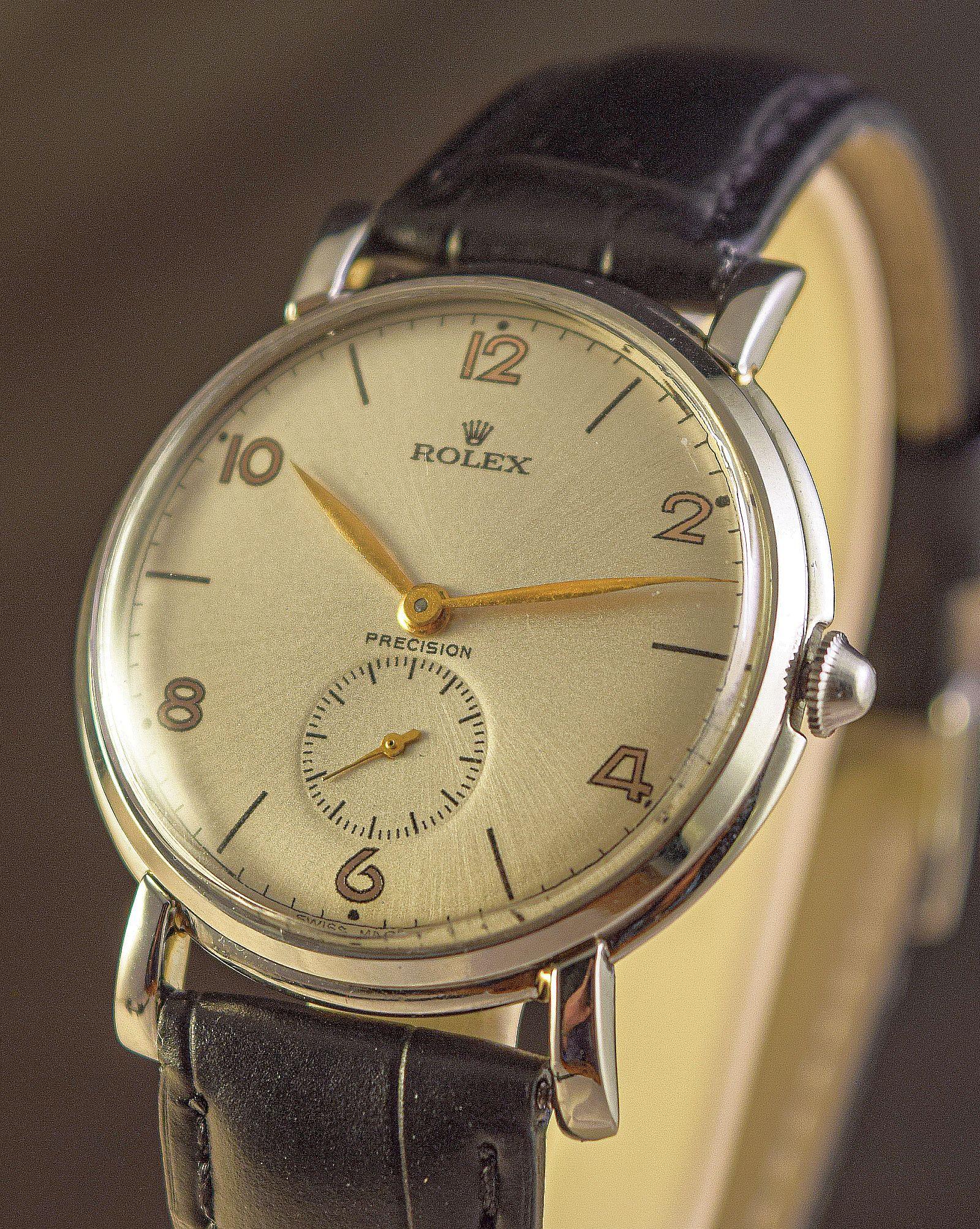 Rolex Ref 4224 Very rare steel cased oversize-Jumbo-Rolex watch rare lugs For Sale 11