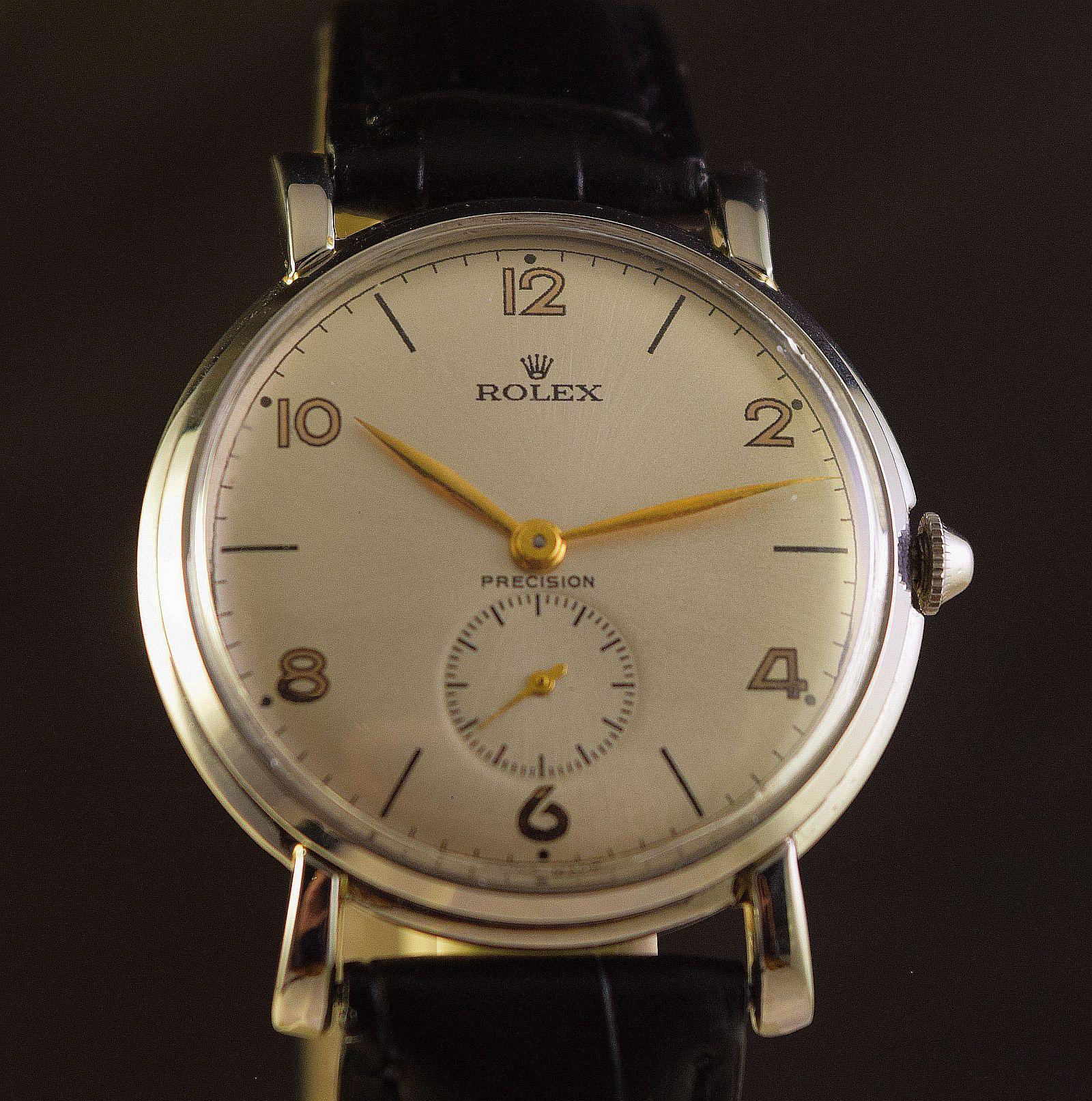 Rolex Ref 4224 Very rare steel cased oversize-Jumbo-Rolex watch rare lugs 1