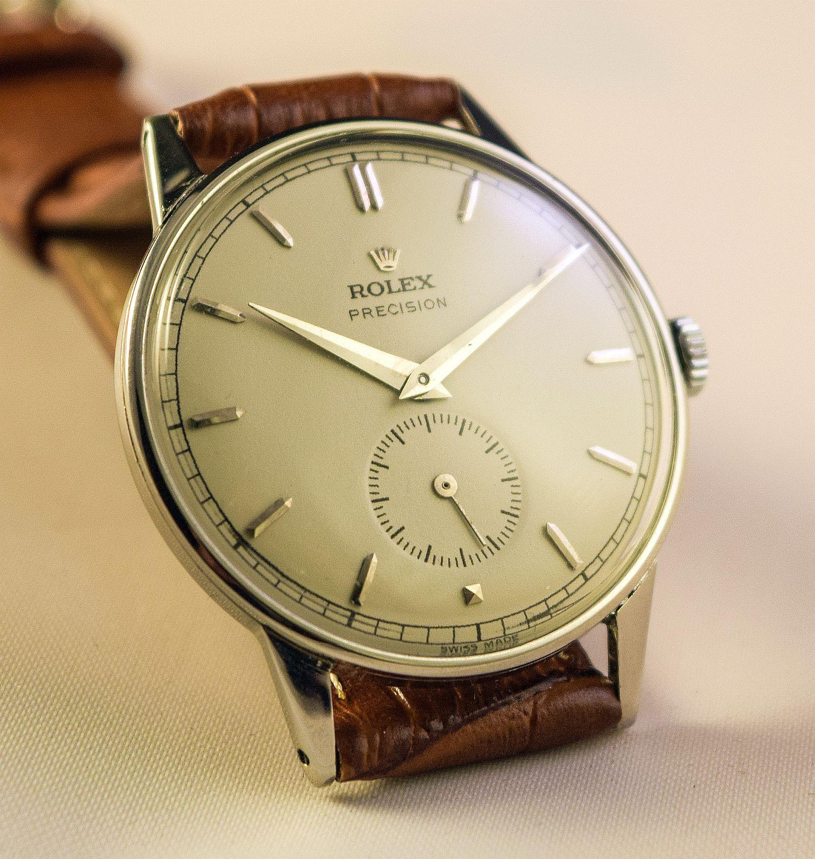 Rolex Ref 4357- Steel Precision-Oversize Jumbo in superb condition For Sale 7