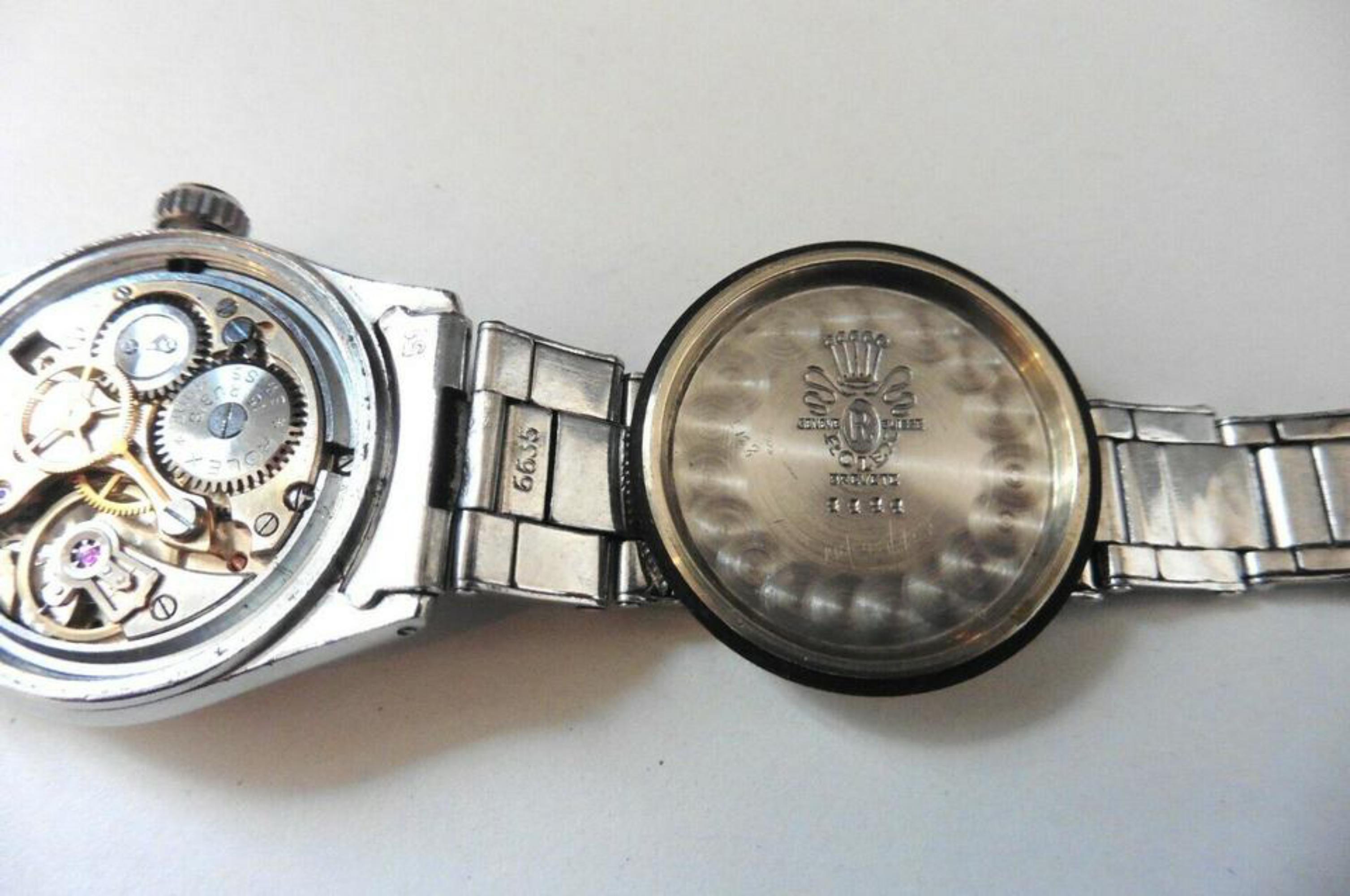 Men's Rolex Ref 4444 1948 32mm Shock Resisting Oyster Royal Watch 31r31s For Sale
