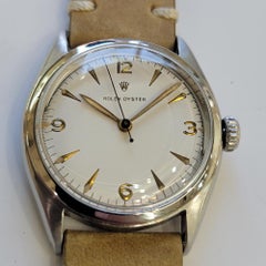 Rolex Ref 6022 Oyster Precision Mens Vintage 1950s 34mm Manual Wind RA781