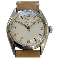 Rolex Ref 6022 Oyster Precision Mens Vintage 1950s 34mm Manual Wind RA781