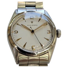 Rolex Ref 6022 Oyster Precision Mens Vintage 1950s 34mm Manual Wind RA781