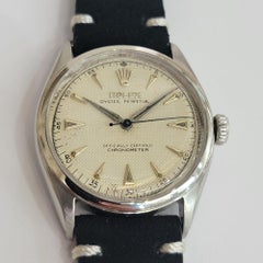 Rolex Ref 6084 Oyster Perpetual 1950s Mens 34mm Automatic Bubble Back RA715C