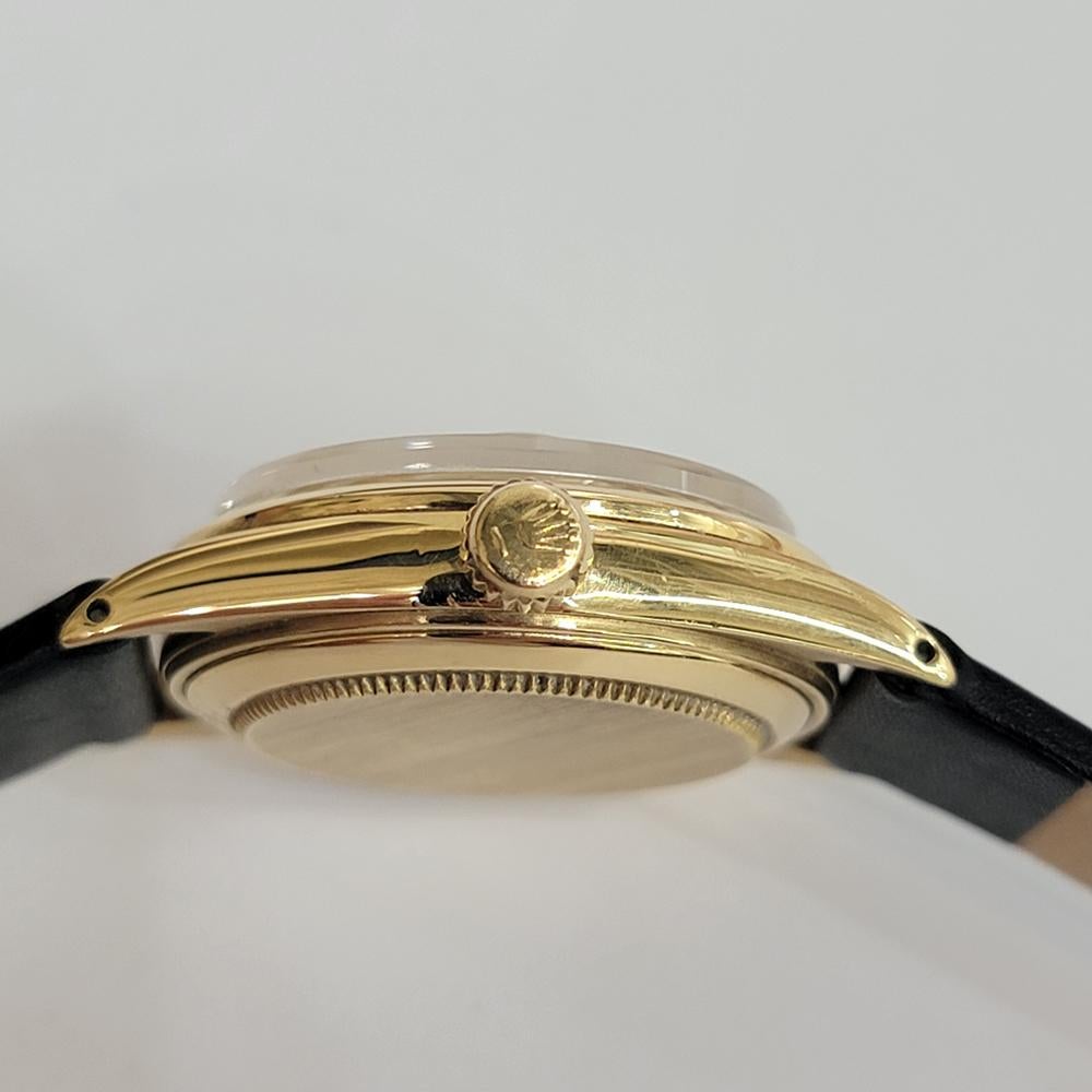 Rolex Ref 6624 Oyster Date 18k Solid Gold Midsize 30mm 1960s Automatic ...