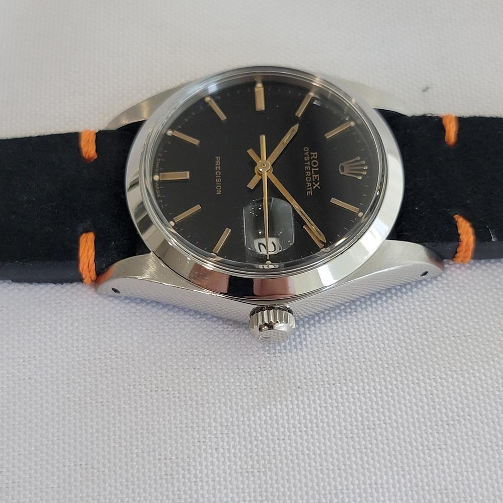 Rolex Ref 6694 Oysterdate Precision 34mm Mens 1980s Manual Hand Wind RA683B en vente 1