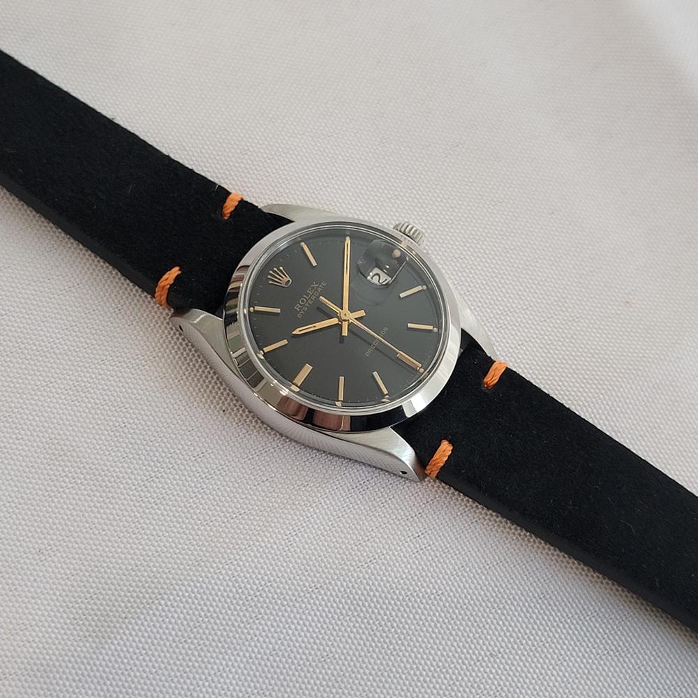 Rolex Ref 6694 Oysterdate Precision 34mm Mens 1980s Manual Hand Wind RA683B en vente 3