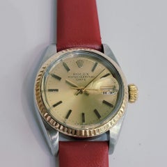 Rolex Ref 6917 Lady Oyster Date 18k Gold SS Automatic 1980s Swiss Luxury RA735B