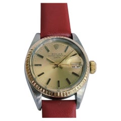 Rolex Ref 6917 Lady Oyster Date 18k Gold SS Automatic 1980s Swiss Luxury RA735B