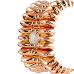 Rolex Retro Rose Gold Oversized Bracelet Watch